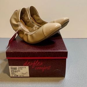 Beige flats dexflex comfort